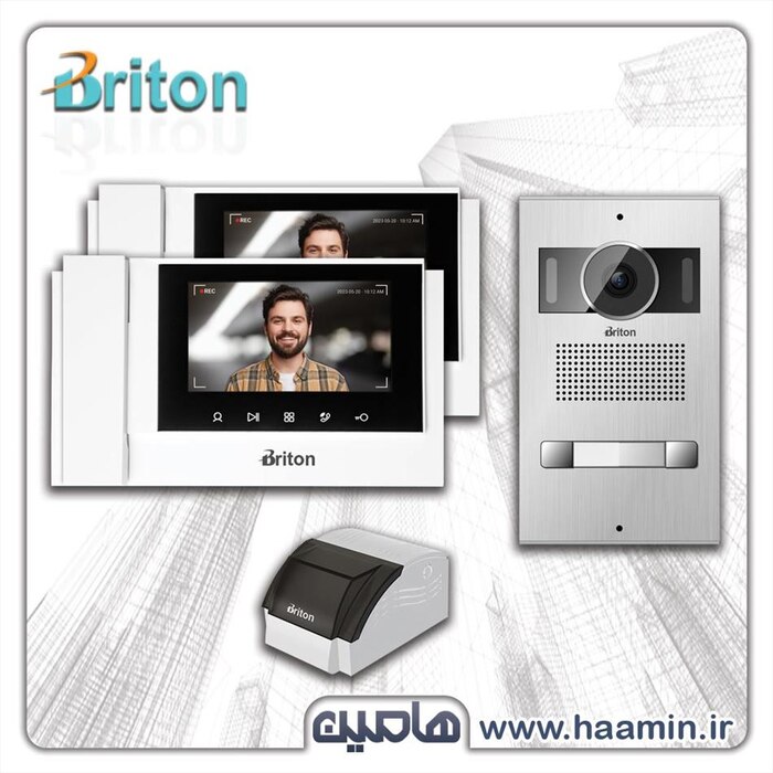 پکیج آیفون تصویری برایتون مدل 7 اینچ معمولی از 1 تا 16 واحدی